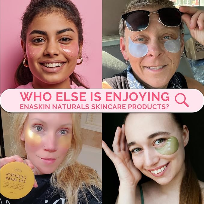 Under Eye Patches Kit: 120 Pcs Rosy Caffeine & 24K Gold Gel Eye Mask for Dark Circles, Puffiness and Wrinkles - Anti-Aging Pads with Niacinamide, Collagen, Hyaluronic Acid & Vitamin C (2 Pack)