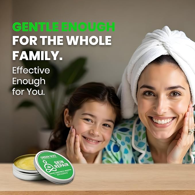 Green Goo Natural Skin Care Salve, Skin Repair and Protection, 1.82-Ounce Large Tin