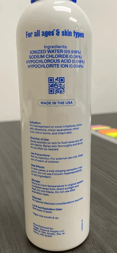 Magic Molecule Hypochlorous Acid Spray for Breakout-Prone Skin, Eczema & Itchy Rashes | Helps 50+ Dermal Issues | Safe for Multiple Daily Uses | For All Skin Types | 8 oz Spray
