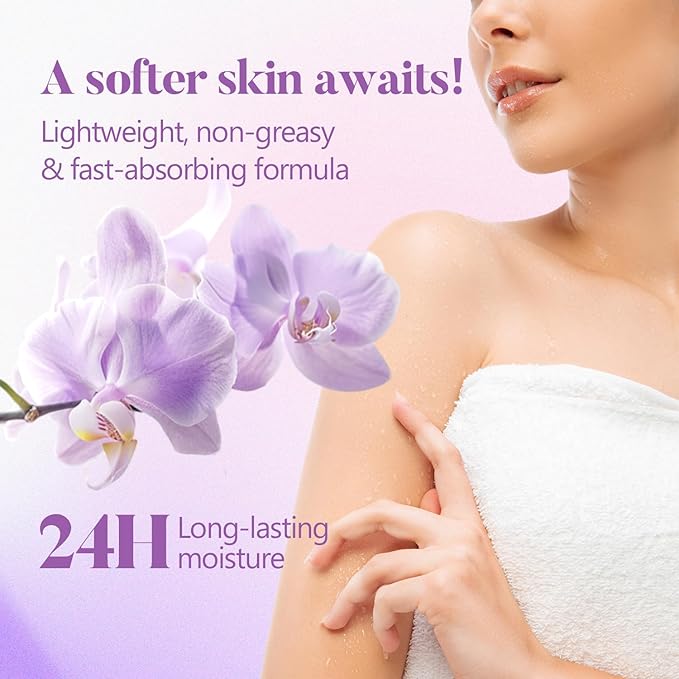 Spa Gifts for Women, Body & Earth 5 Pcs Gifts for Women Orchid Gift Sets, Bath and Body Womens Bath Gifts, Christmas Gift