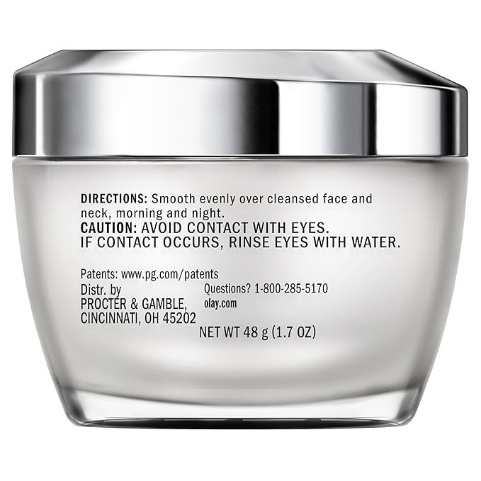 Olay Collagen Peptide Face Moisturizer, Firming Cream for Women, Fragrance-Free, Non-Greasy - Hydrating, Anti-Aging, Anti-Wrinkle, Smooth Fine Lines, Plumping Skin Care - Niacinamide, 1.7 Oz