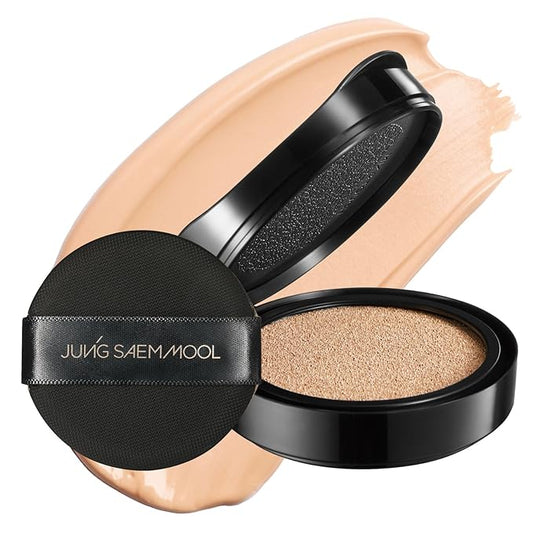 [JUNGSAEMMOOL OFFICIAL] Essential Skin Nuder Cushion (Pink Light) | Refill | Natural Finish | Buildable Coverage | Makeup Artist Brand