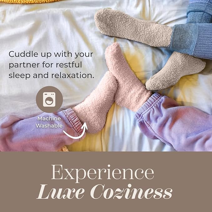 Fuzzy Socks for Women & Men - Cozy Cloud Socks for Sleeping, Gifts, Spa, Travel, Stress Relief, Lounge Wear