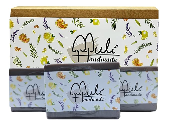 Natural Handemade Bar Soap for Men and Women with Essential oils, Scented Bar Soaps for Bath, Fragrance Regular Use Gift Set (Pack of 3) Comfrey