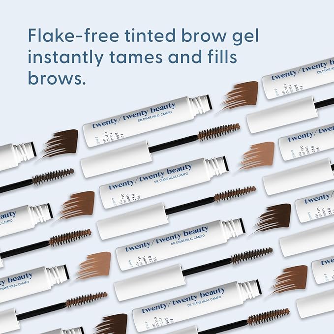 Full Brows Tinted Eyebrow Gel – Tinted Brow Gel for Fuller Eyebrows - Gentle & Safe for Sensitive Skin & Dry Eyes - Ophthalmologist Developed - Vegan, Cruelty-Free, Clean Ingredients (Blonde)