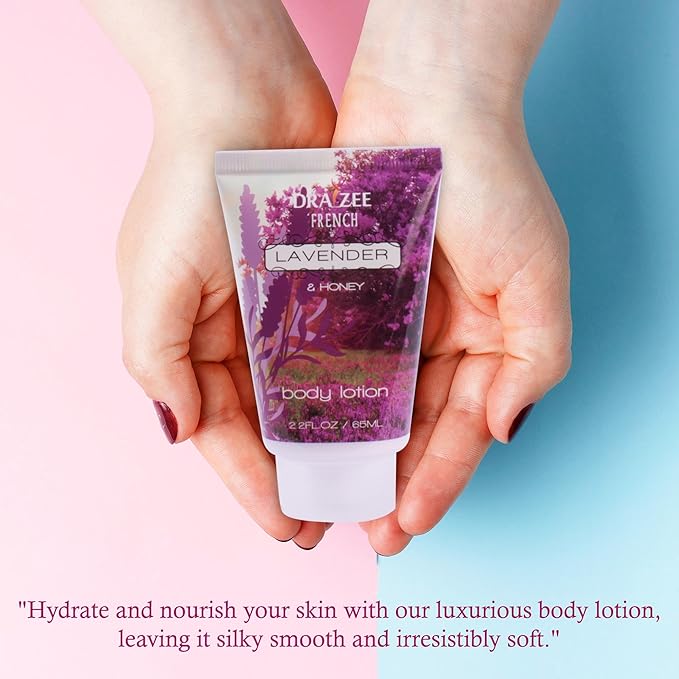 Luxury Spa Gifts for Women – 8 Pc Lavender Scented Bath and Body Set with Bubble Bath, Lotion & More – Luxury Self Care Kit for Wife, Mom, Girlfriend, Birthday Gifts for Women by Draizee