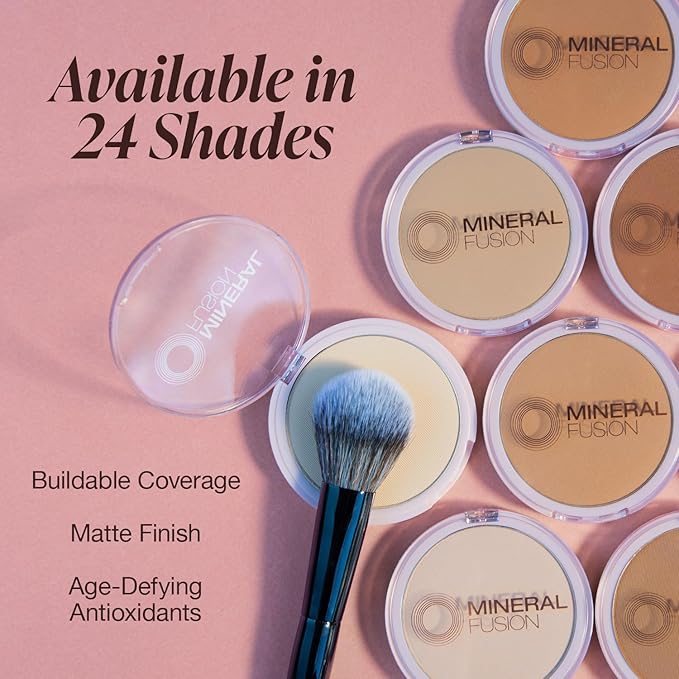 Mineral Fusion Pressed Powder Foundation, Cool 2, 0.32 Ounce (Pack of 1)