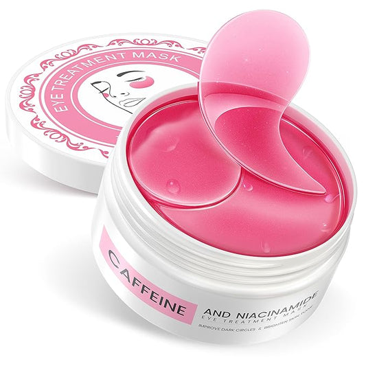 Anti-Aging Under Eye Patches - 60 PCS for Puffy Eyes, Dark Circles, Bags, Wrinkles with Niacinamide, Caffeine, Hydrolyzed Collagen & Centella Asiatica