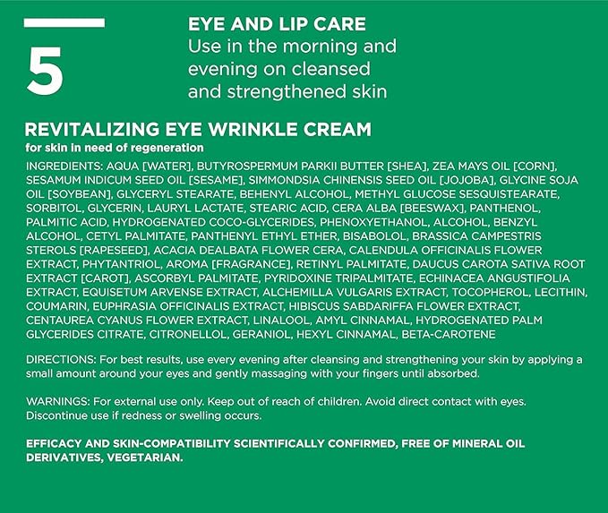 ANNEMARIE BÖRLIND – LL REGENERATION Eye Wrinkle Cream – Natural Vitamin C + E Anti Aging Eye Cream with LL BIOCOMPLEX for Smoothed, Brighter, and Plump Skin With New Elasticity – 1.1 Oz