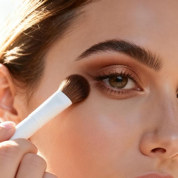 Makeup Brushes Set 14-Piece Premium Synthetic Makeup Brush Foundation Powder Contour Concealers Eyeshadow Blending Makeup Brushes with Powder Puffs and Brush Bag