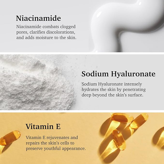 Niacinamide Facial Serums 30ml - Correcting - Refines Enlarged Pores tighten skin and Reduces Dark Spots Made in USA Natural PURIFECT