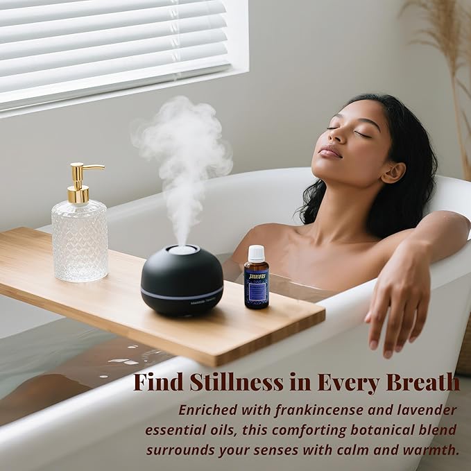 Frankincense & Lavender Aromatherapy Oil for Face & Body Massage – Plant-Based Blend for Nourishing Care, Resinous-Floral Aroma for Calming and Grounding Self-Care Rituals, 1 fl oz / 30 ml