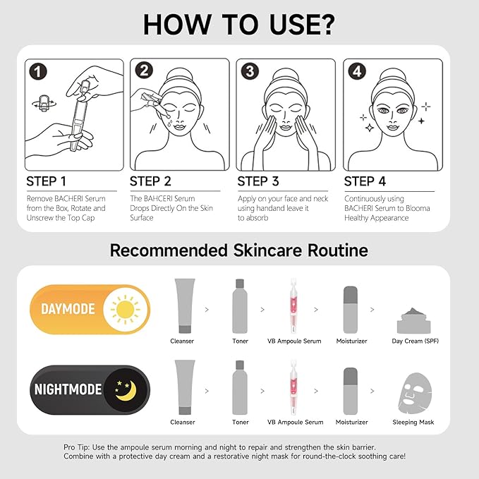 Vitamin B Amino Acid Barrier Support Face Serum - Preservative-Free Ampoule with B12, Hyaluronic Acid and Glutathione for All Skin, Especially Sensitive, Dry and Fragile Skin (1.5ml)30 Vials