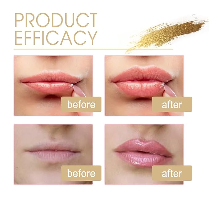 Transferproof Color Changing Lipstick,(2Pcs) Gold Crystal Ph Lipstick Color Changing,Long Lasting 24 Hours Moisturizing Glossy Shine Lip Gloss for Women