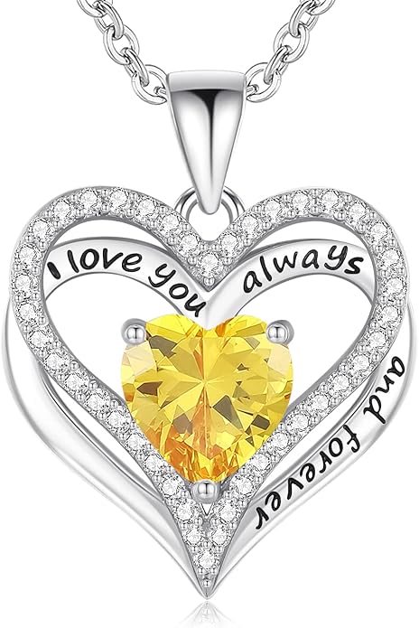 S925 Sterling Silver Necklace for Women, Wife Jewelry Rose Gold, Mom Birthday Valentines Mothers Day Gifts, Girlfriend Necklaces, Daughter Heart Jewel, Anniversary for Her