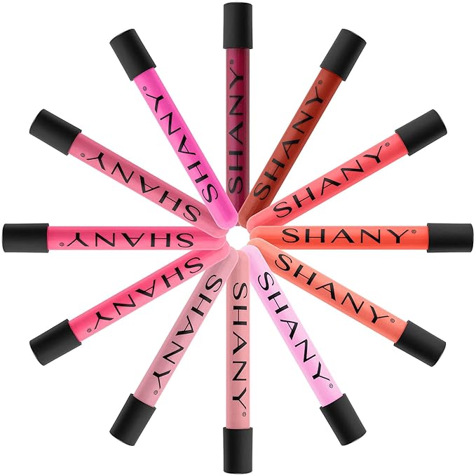 SHANY Lip Gloss Set - 12 Piece Lip Gloss Set with Aloe Vera and Vitamin E - Old Packaging