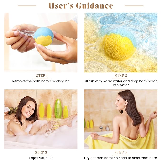 Bath Bombs Set, 40 pcs Natural Shea Butter & Safe Oil Bath Bomb for Skin Moisturizing, Handmade Bubble Bath & Fizzy, Ideal Presents for Women (2 Sets)