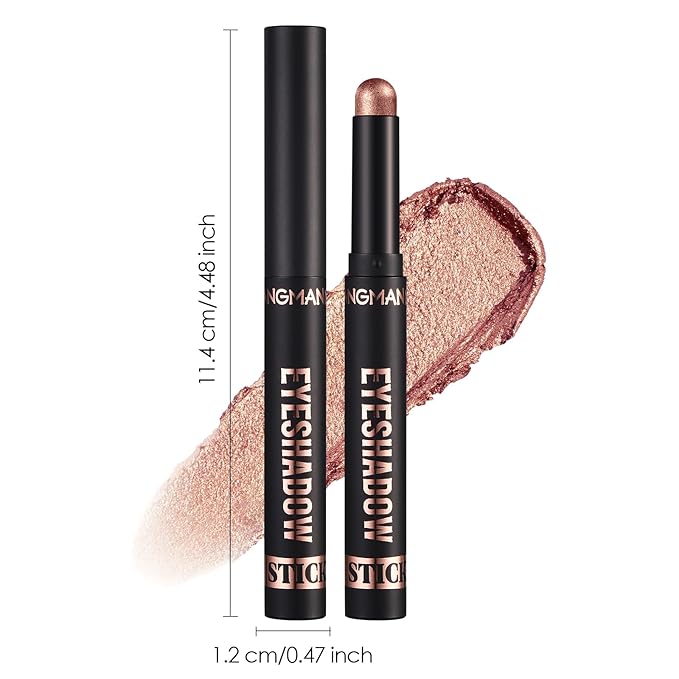 BestLand 8 Pcs Cream Eyeshadow Stick, Highlighter Makeup Stick Set Long-Lasting Waterproof, Crease-proof, Blendable Eye Shadow Applicator Sticks Eyeliner Pen Eye Makeup (Color Set A)