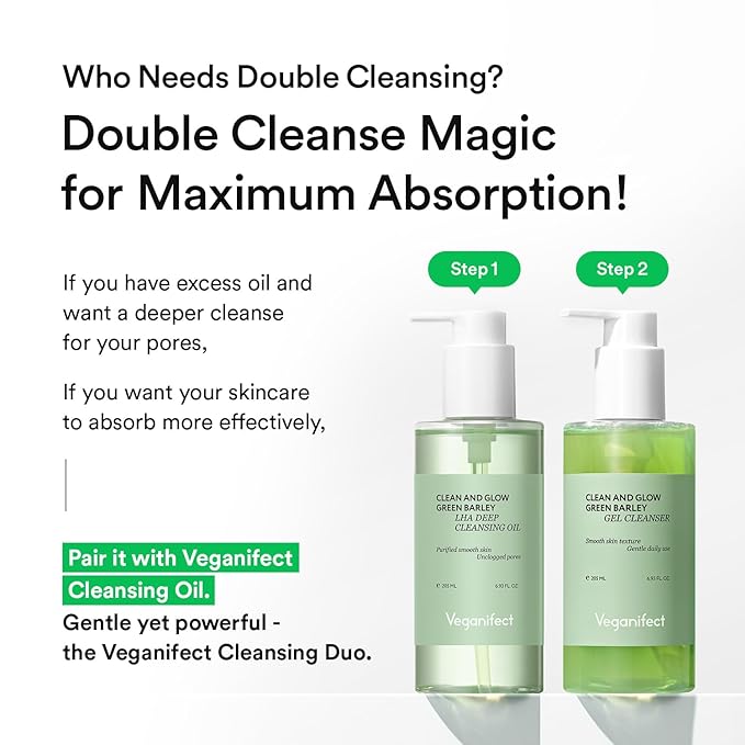 Gel-to-Foam Cleanser | Low pH Hydrating Face Wash for Dry & Sensitive Skin | Hydrates & Balances Skin | Korean Vegan Skincare (205ml/6.93 fl oz)