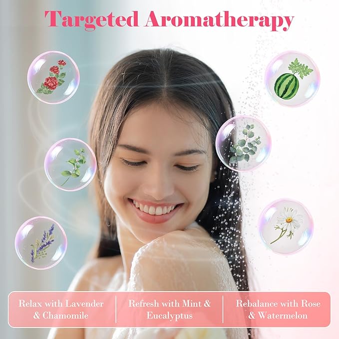 W&E Choice Shower Steamers Aromatherapy 18 Pcs- Shower Bombs with Natural Essential Oils for Daily Relaxation & Stress Relief, Gift for Women & Men, Mom, Teen