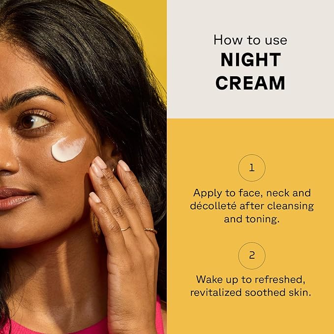 Acure Radically Rejuvenating Whipped Night Cream - Anti Aging Peptide Night Face Cream for Women & Men, Hydrating & Renewing Moisturizer for Fine Lines and Dark Spots with Vitamin C - 1.7 fl oz