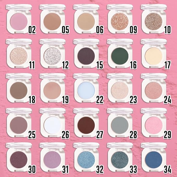 Light Peach Matte Eyeshadow Palette for Women, Single Monochrome Eye Shadow Makeup, Shiny Pressed Powder, Blendable Natural sombras para ojos, Holographic,Vegan,Travel -2