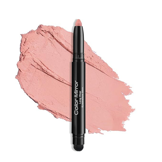 Longwear Cream Eye Shadow Sticks(68 Clove Pink Matte),Smudge-Proof, Waterproof Eyeshadow,Silky Formula Glitter With Makeup Brush,Pink Eyeshadow Stick