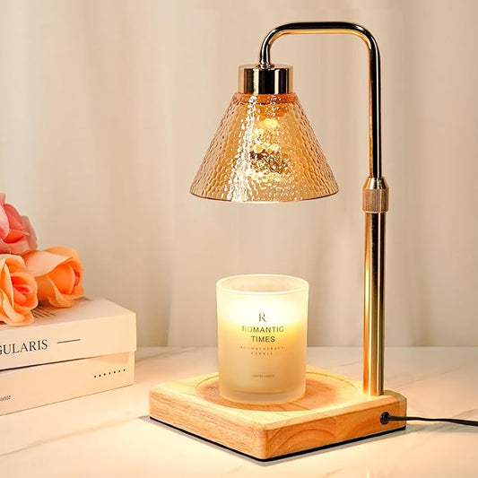 Modern Candle Warmer Lamp, Dimmable Candle Lamp Warmer with Timer, Birthday Gifts for Women Who Have Everything, for Mom, Adjustable Men's Candle Lamp, Cozy Living Room Bedroom Decor