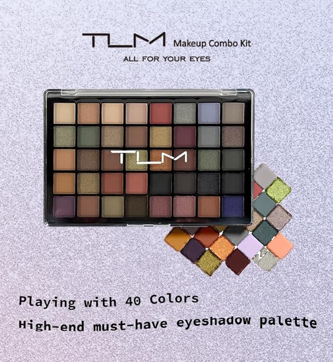 All in One Makeup Kit for Women Full Kit，Make Up Gift Set for Women with 40 Colors Eyeshadow Palette Brush Set&Brow Powder