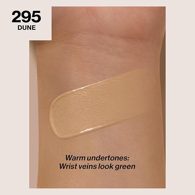 Revlon Liquid Foundation, ColorStay Face Makeup for Combination & Oily Skin, SPF 15, Medium-Full Coverage with Matte Finish, 295 Dune, 1 Fl Oz