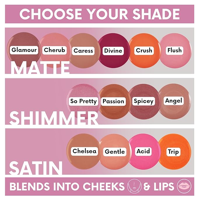 Daniel Sandler WATERCOLOUR BLUSH LIQUID GLAMOUR. Buildable & Blendable Long-Lasting Waterproof Liquid Blush for Cheeks, Lips & Eyes for All Skin Types including Mature, Dry, Combination & Oily.