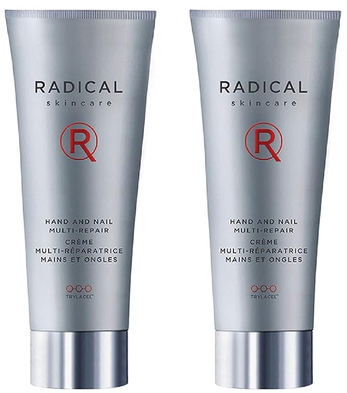 Radical Skincare Hand & Nail Multi Repair Creme - Provide Moisture & Fight Aging | Strengthens Nails & Cuticles | For All Skin Types Including Sensitive Skin | Cruelty & Paraben Free (2.5 oz, 2 Pack)