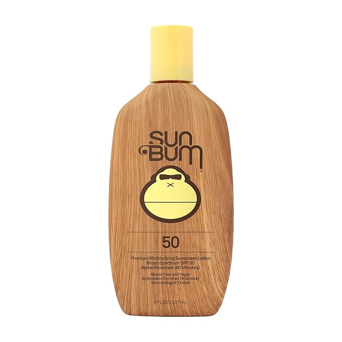 Sun Bum Original SPF 50 Sunscreen Body Lotion - Broad Spectrum Moisturizing Sunscreen with Vitamin E - Hawaii 104 Act Compliant (Made without Octinoxate & Oxybenzone) - 8 oz