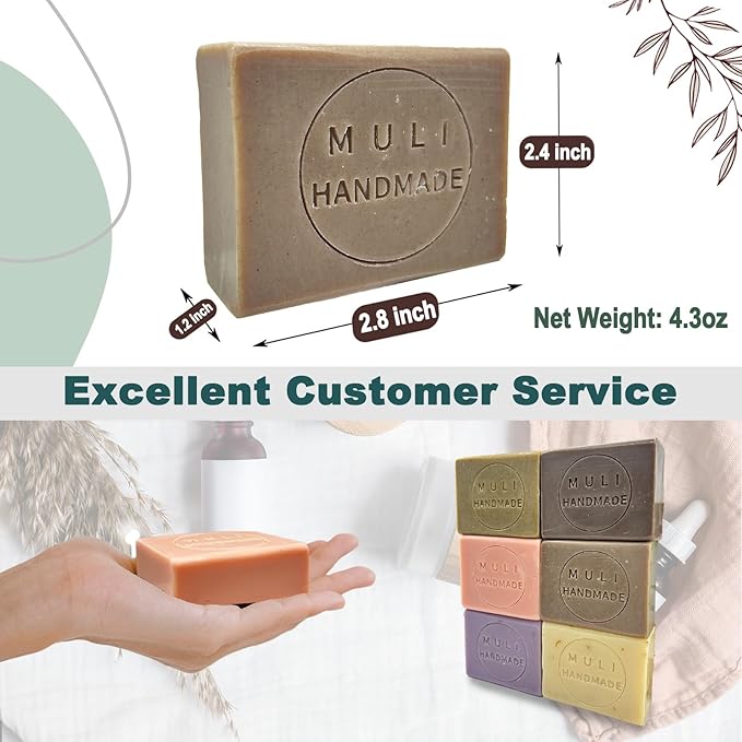 Natural Handemade Bar Soap for Men and Women with Essential oils, Scented Bar Soaps for Bath, Fragrance Regular Use Gift Set (Pack of 3) Comfrey