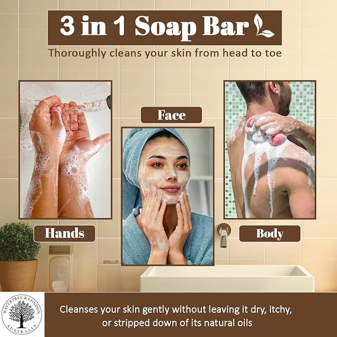 Wavertree & London Natural Goat Milk Soap Bars (2 Bars) – 7oz Individually Wrapped, French Triple Milled Moisturizing Bath Bar Soap Enriched with Shea Butter, Chemical-Free Sensitive Skin Bar Soap