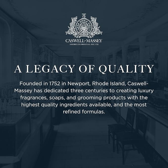 Caswell-Massey Triple Milled Heritage Woodgrain Sandalwood Three-Soap Set, Scented & Moisturizing Bath Soap, Made In The USA, 3 Count (Pack of 1)