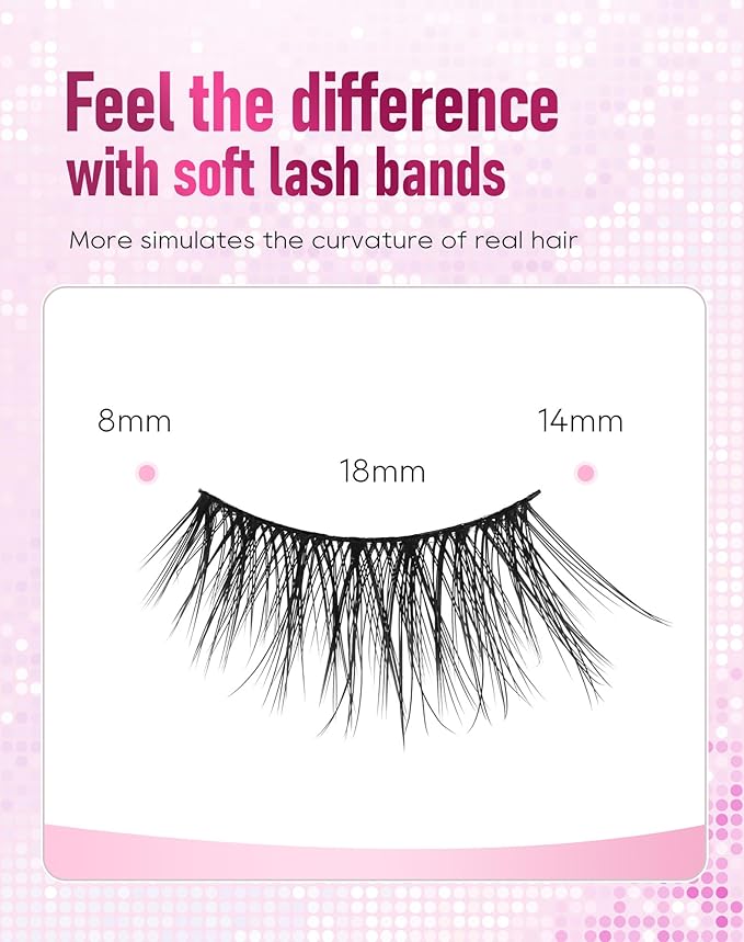 Half Lashes Natural Half Eyelashes Wispy Corner Lashes Cat Eye HE-19