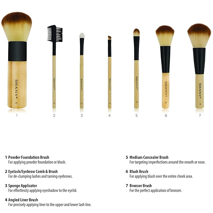 SHANY Bamboo Makeup Brush Set - Old Packaging and Style