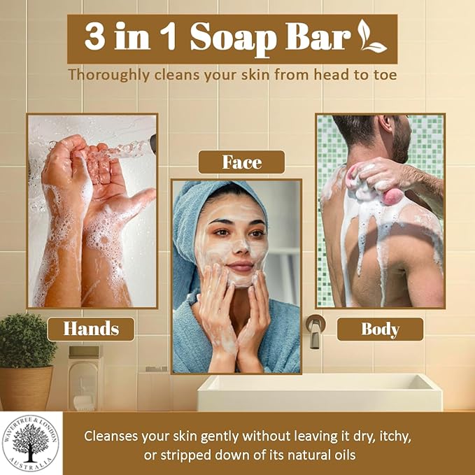 Wavertree & London Vanilla Cedarwood Scented Natural Soap Bars (2 Bars), 7oz Moisturizing French Triple Milled Soap enriched with shea butter - Plant Oil Bath & Body Soap Bars [100% Naturally derived]