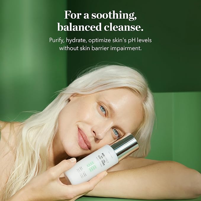 Bioeffect Facial Cleanser, Gel-to-Milk Face Wash & Gentle Makeup Remover with Moisturizing Squalane