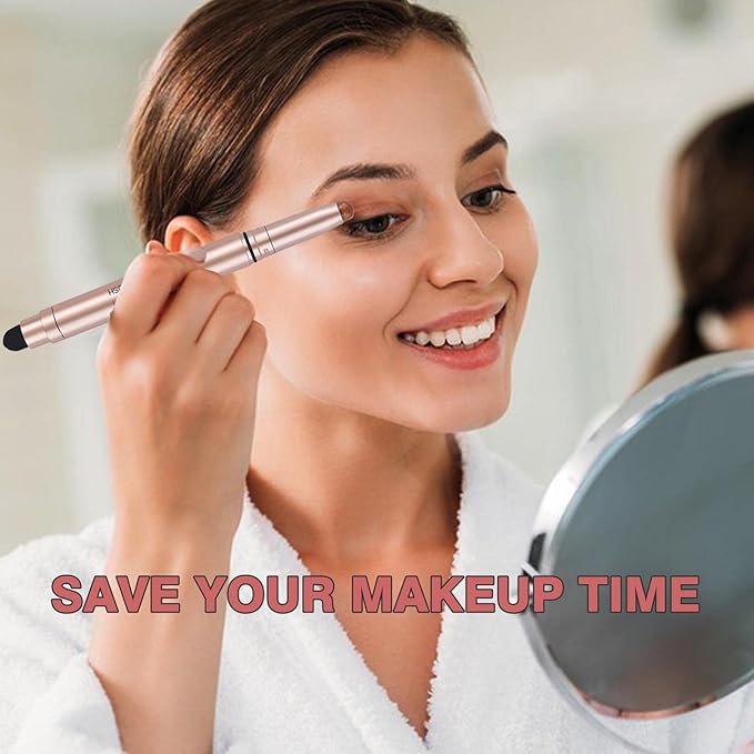 Dark Brown Eyeshadow Stick Makeup, Waterproof Hypoallergenic Long Lasting Cream Eye Shadow Pencil, Highlighter Matte Crayon eyes liner, Glitter Primer Palette Shimmer Eyeliner Pen