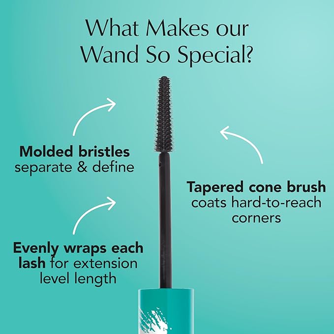 Thrive Causemetics Liquid Lash Extensions Mascara 3 Pack, Tubing Thrive Mascara Lengthening, Makeup Gift Set for Women, Volumizing & Curling, Smudge Proof, Vegan & Cruelty Free, Brynn (Rich Black)