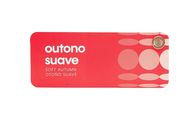 Multilingual Soft Autumn Palette Color Fan by Studio Immagine, Personalized Color Guide for Cost Saving, Smart Shopping, Outfit & Wardrobe Planning; Outono Suave/Otono Suave