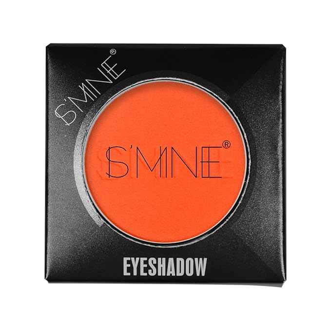 IS'MINE Single Orange Matte Eyeshadow Powder Palette High Pigment, Longwear, Intense Color Best Orange Eyeshadow