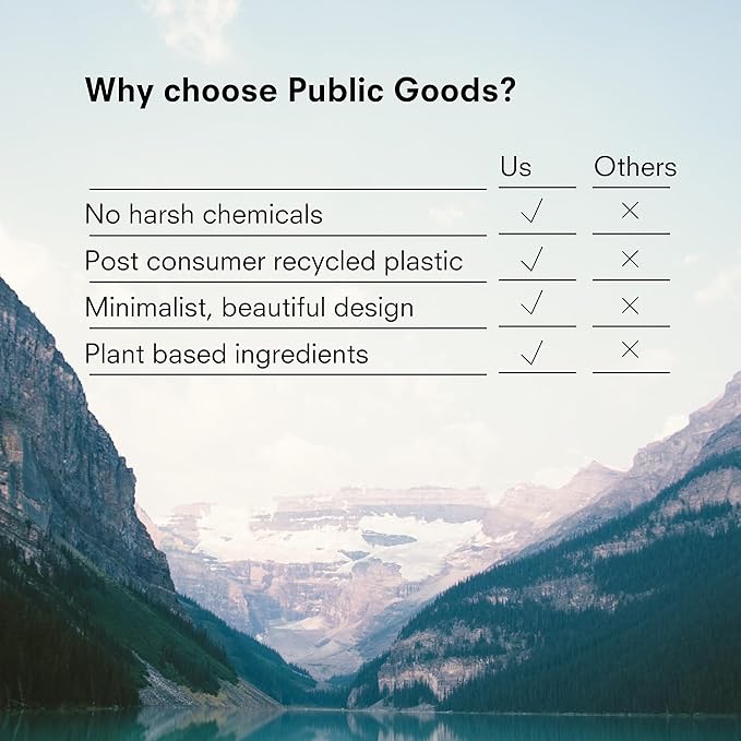 Public Goods Body Wash for Men and Women | Natural Soap for Bath & Shower | Body Scrub Made with Organic Essential Oils | Sulfate & Paraben Free | Vegan Friendly | 12 Fl Oz Bottle (Pack of 2)