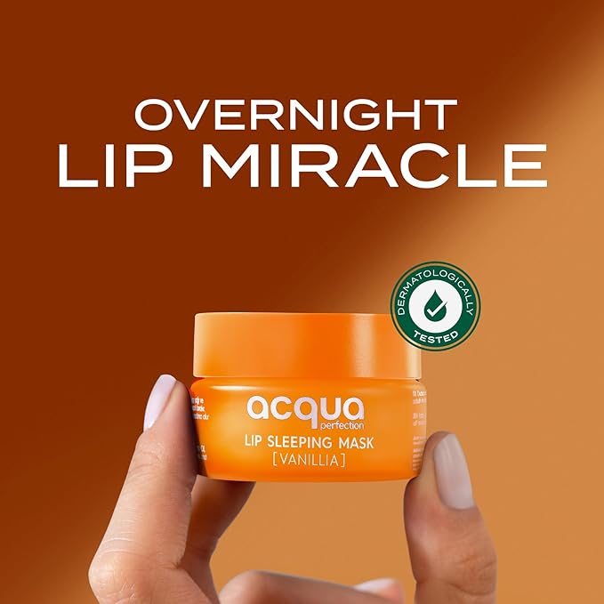 Lip Mask, Overnight Lip Treatment Enriched With Skin Softening Vanilla and Hydrating Shea Butter, Flaky Dry Lips