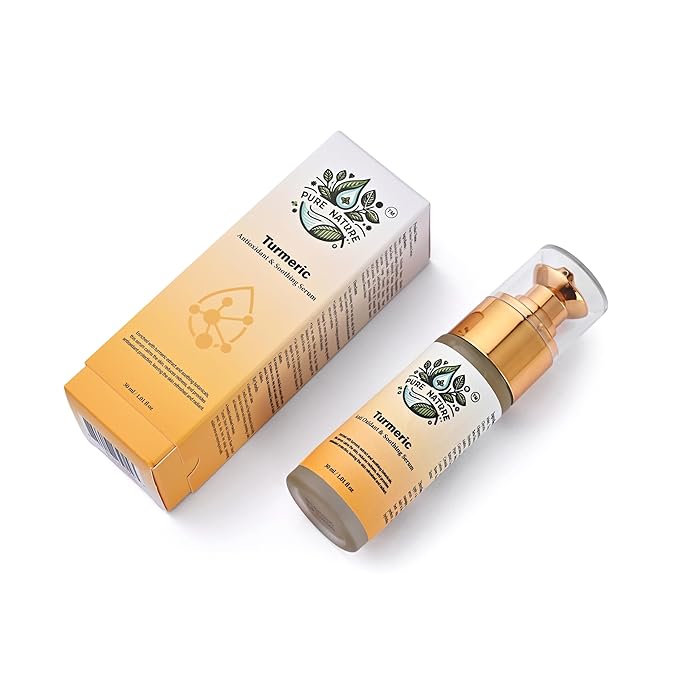 Turmeric Serum For Face Deep Hydration & Skin Elasticity Turmeric Face Serum For Soothing Sensitive Skin Providing Antioxidant Protection &Skin Barrier Strengthening 1.01 floz