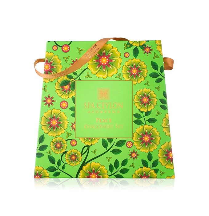 SPA CEYLON Peace Discovery Set | Ayurvedic Discovery Set for Tranquility and Relaxation | Spa Gift Set | Beauty Ritual