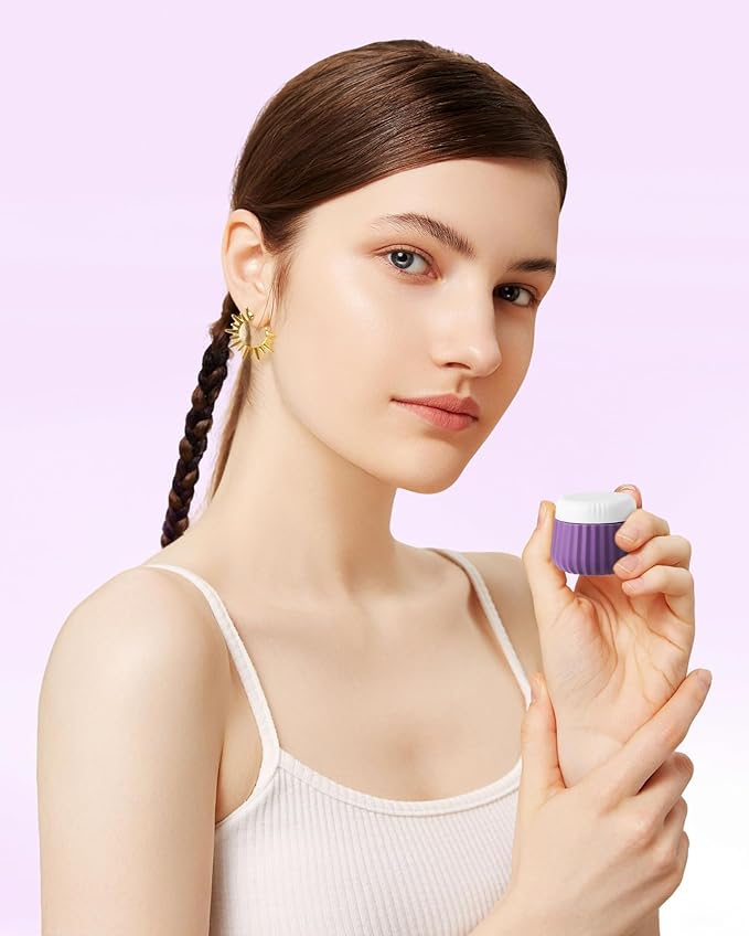 Travel Containers for Toiletries 4 Pack, TSA Approved Travel Size Toiletries, Travel Size Containers, With Clear Bag Leak Proof Silicone Jars, Travel Essentials Creams Jars Carrying Small Items