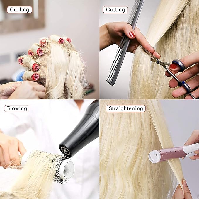 Beauty Star Mannequin Head with 80% Real Human Hair, Doll Head for Hair Styling, Cosmetology Training Manikin Practice Head with Clamp Stand and Braiding Kit (Suitable for Straightening, Curling)